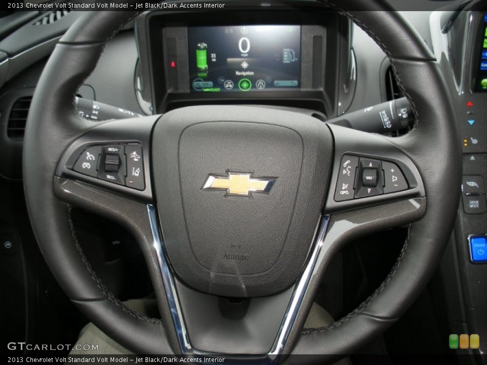 Jet Black/Dark Accents Interior Steering Wheel for the 2013 Chevrolet Volt  #74584265