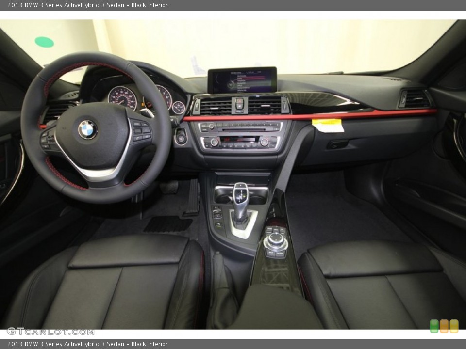 Black Interior Dashboard for the 2013 BMW 3 Series ActiveHybrid 3 Sedan #74585207