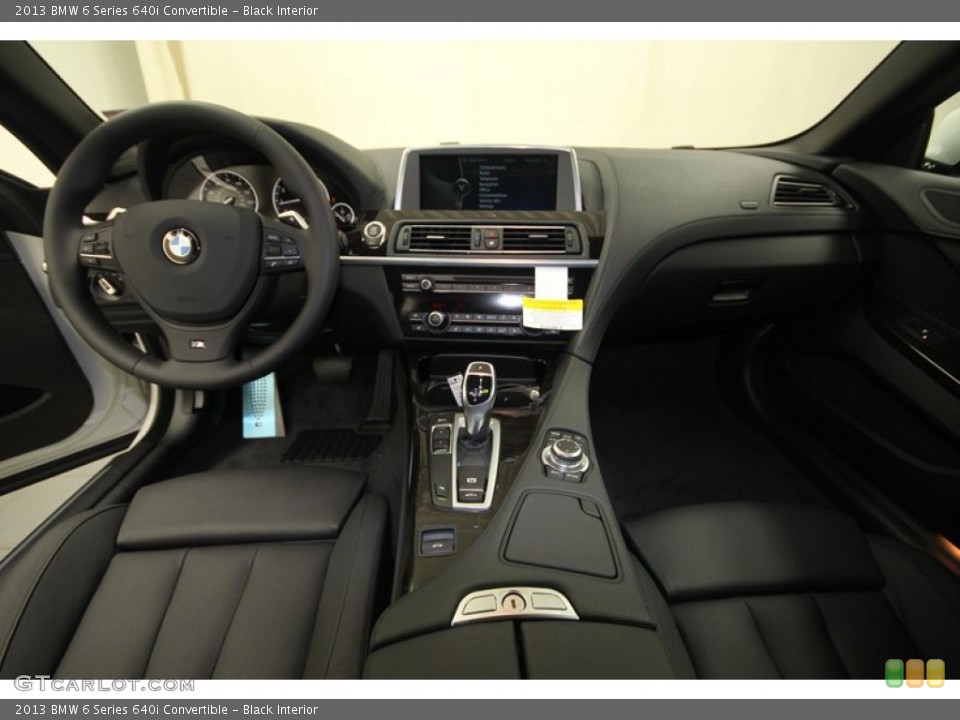 Black Interior Dashboard for the 2013 BMW 6 Series 640i Convertible #74586854