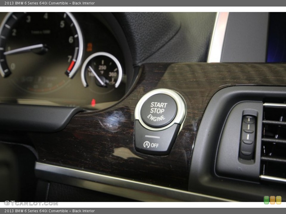 Black Interior Controls for the 2013 BMW 6 Series 640i Convertible #74587248