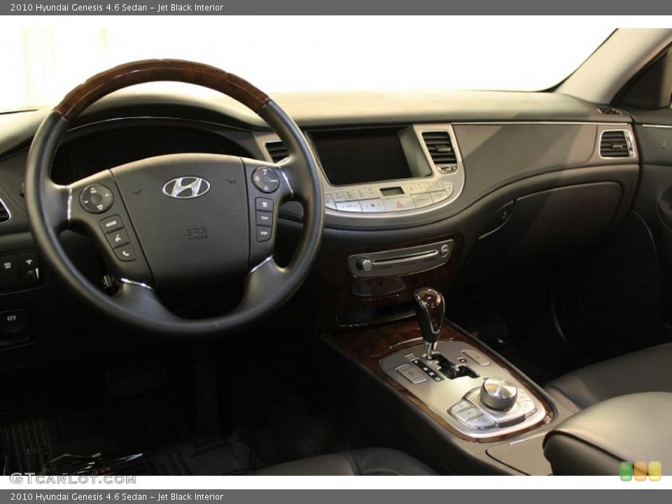 Jet Black Interior Dashboard for the 2010 Hyundai Genesis 4.6 Sedan #74587527