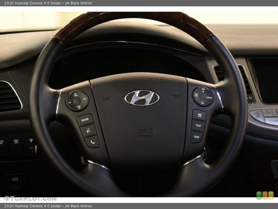 Jet Black Interior Controls for the 2010 Hyundai Genesis 4.6 Sedan #74587544