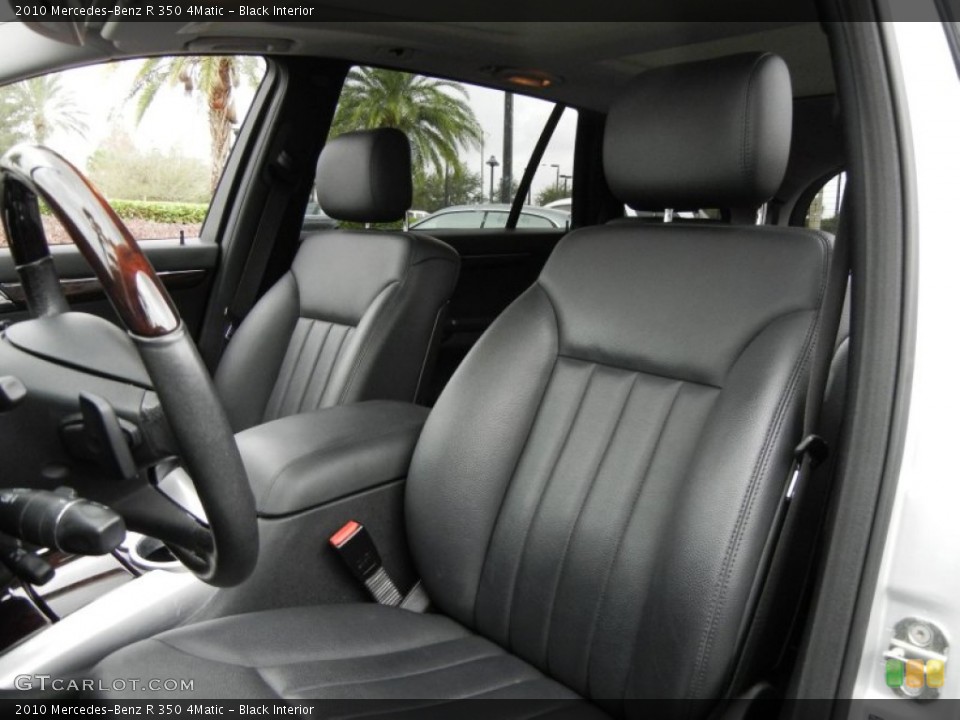 Black Interior Front Seat for the 2010 Mercedes-Benz R 350 4Matic #74587556