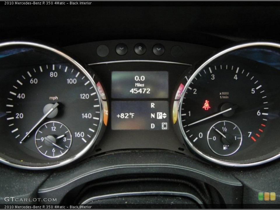 Black Interior Gauges for the 2010 Mercedes-Benz R 350 4Matic #74587768