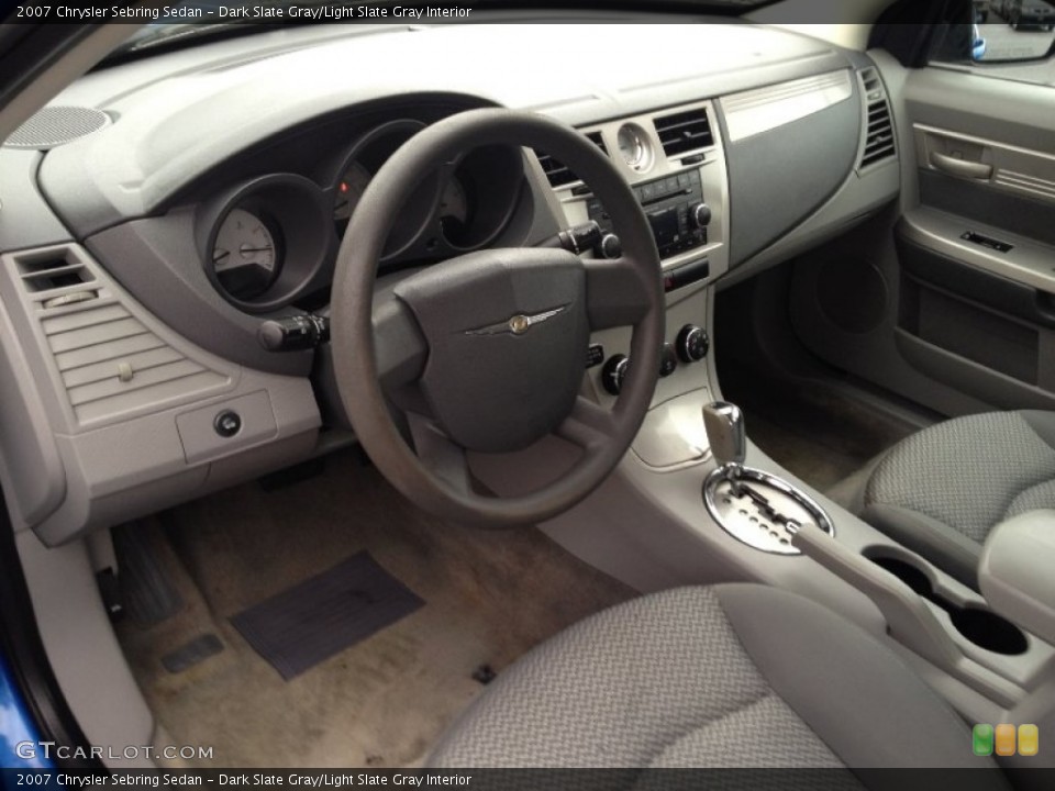 Dark Slate Gray/Light Slate Gray Interior Prime Interior for the 2007 Chrysler Sebring Sedan #74591465