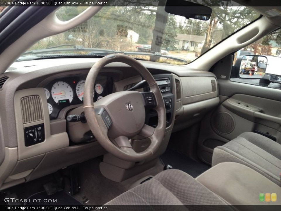 Taupe Interior Prime Interior for the 2004 Dodge Ram 1500 SLT Quad Cab 4x4 #74592184