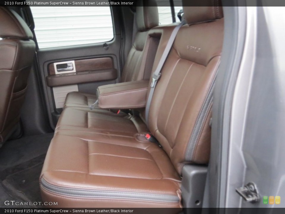 Sienna Brown Leather/Black Interior Rear Seat for the 2010 Ford F150 Platinum SuperCrew #74592217