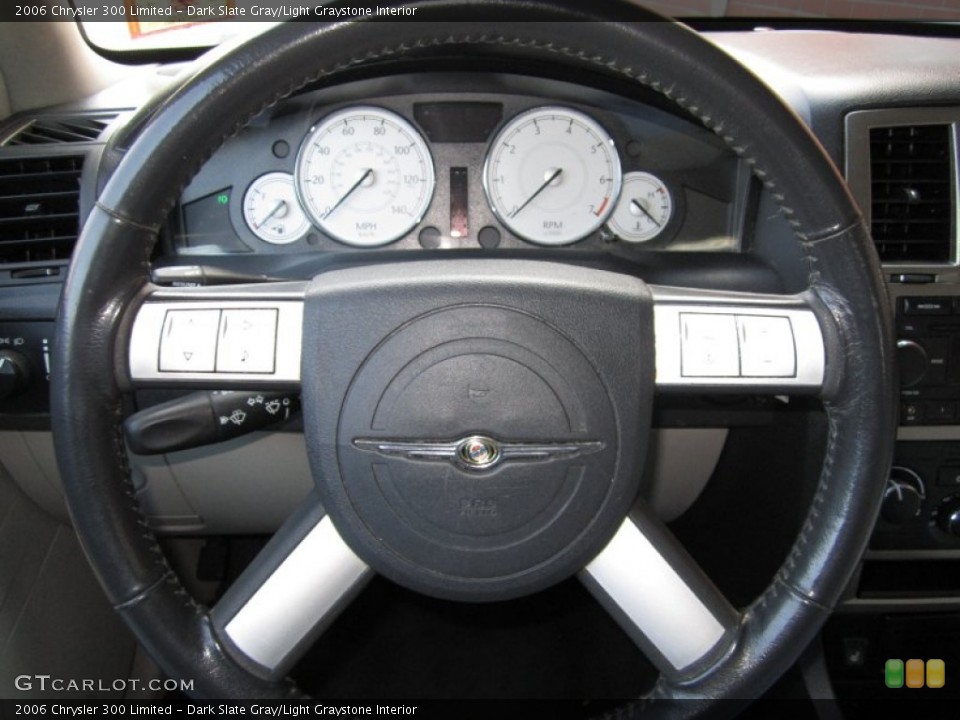 Dark Slate Gray/Light Graystone Interior Steering Wheel for the 2006 Chrysler 300 Limited #74592311