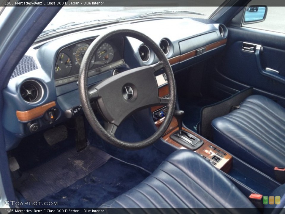 Blue Interior Prime Interior for the 1985 Mercedes-Benz E Class 300 D Sedan #74593925