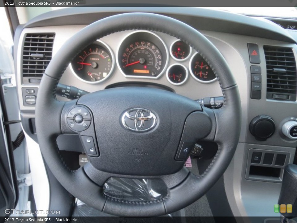 Black Interior Steering Wheel for the 2013 Toyota Sequoia SR5 #74593961