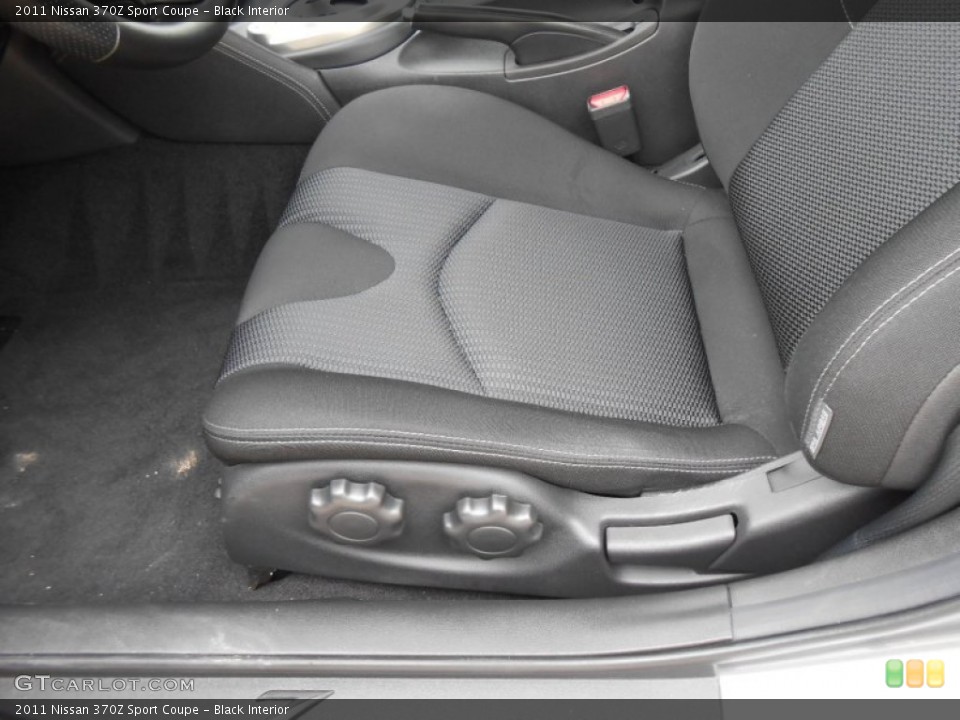 Black Interior Front Seat for the 2011 Nissan 370Z Sport Coupe #74594219