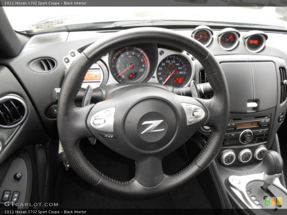 Black Interior Steering Wheel for the 2011 Nissan 370Z Sport Coupe #74594324