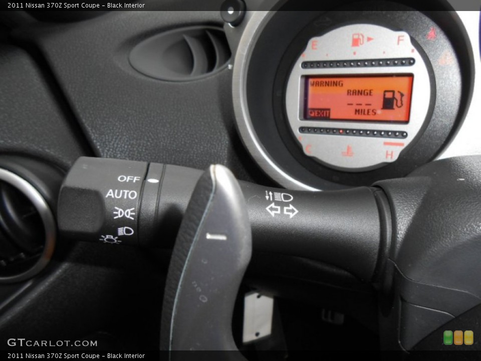 Black Interior Controls for the 2011 Nissan 370Z Sport Coupe #74594404
