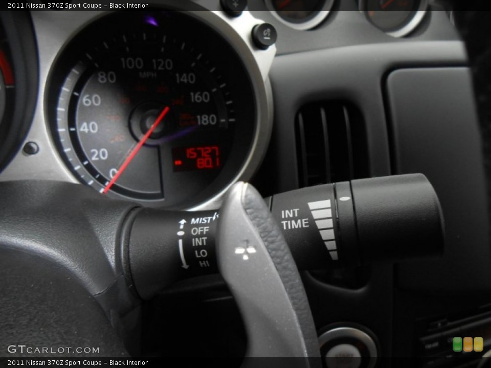Black Interior Controls for the 2011 Nissan 370Z Sport Coupe #74594423