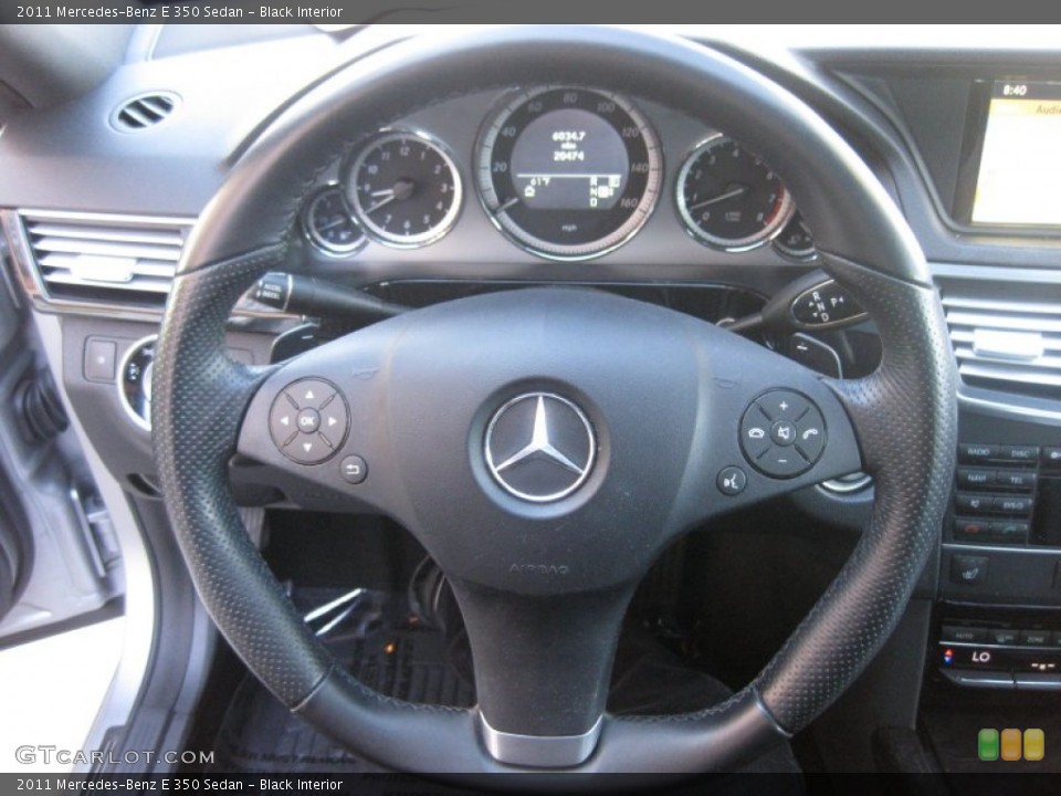 Black Interior Steering Wheel for the 2011 Mercedes-Benz E 350 Sedan #74595016
