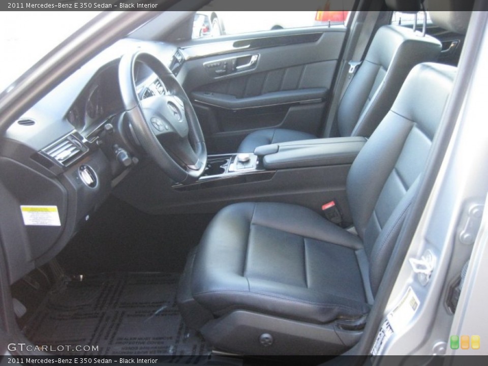 Black Interior Front Seat for the 2011 Mercedes-Benz E 350 Sedan #74595034