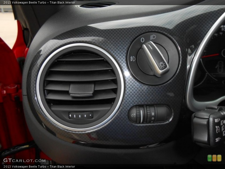 Titan Black Interior Controls for the 2013 Volkswagen Beetle Turbo #74595650