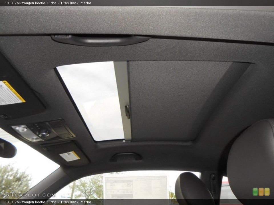 Titan Black Interior Sunroof for the 2013 Volkswagen Beetle Turbo #74595692