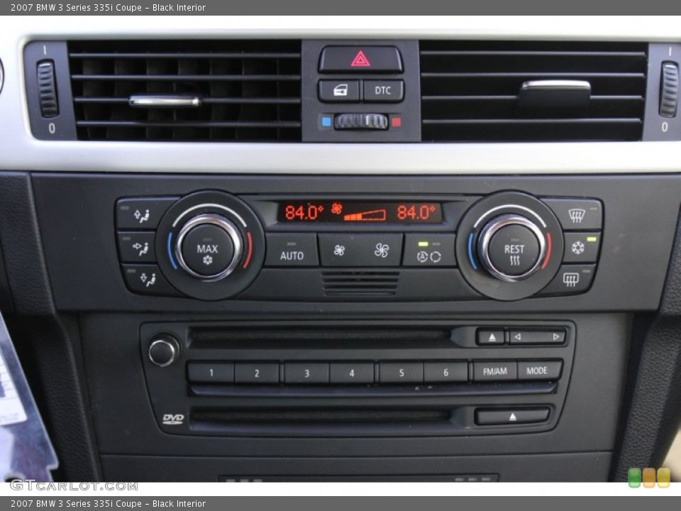 Black Interior Controls for the 2007 BMW 3 Series 335i Coupe #74599793