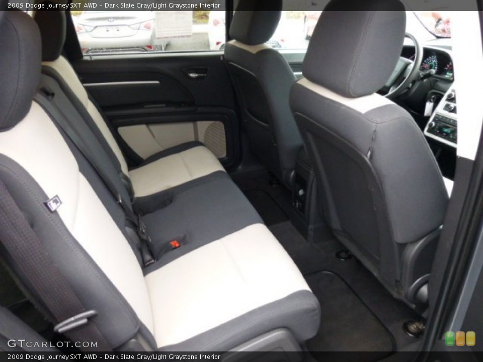 Dark Slate Gray/Light Graystone Interior Rear Seat for the 2009 Dodge Journey SXT AWD #74602436