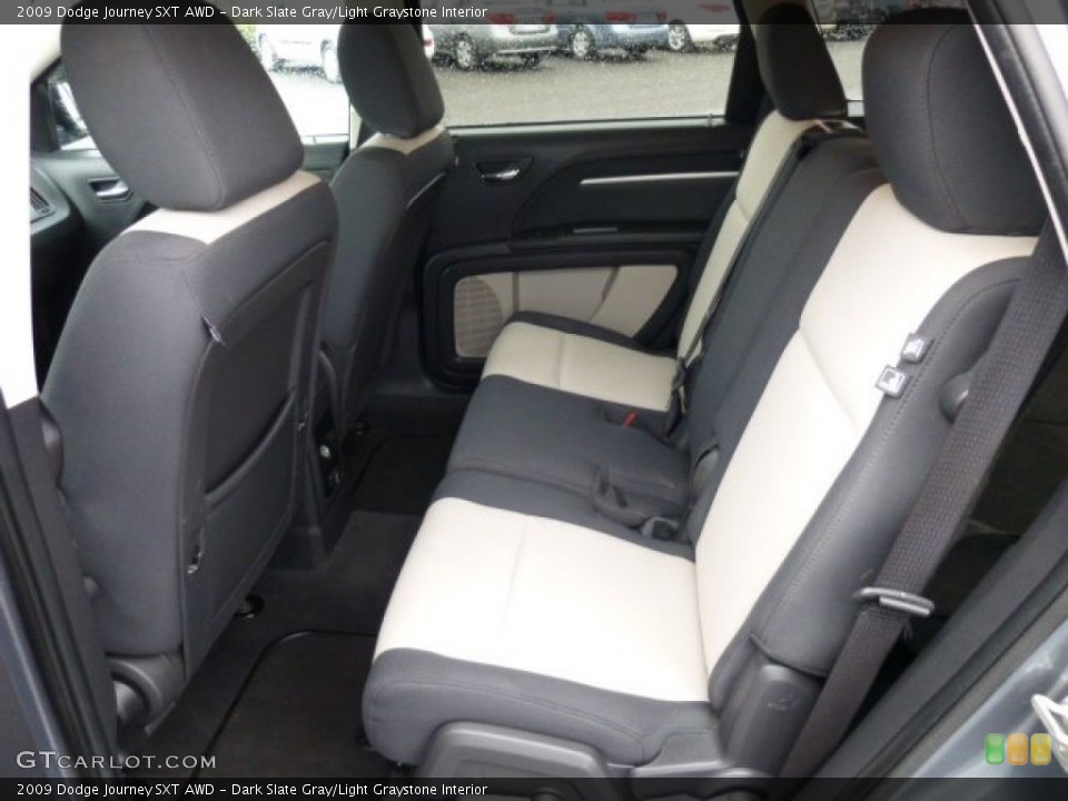Dark Slate Gray/Light Graystone Interior Rear Seat for the 2009 Dodge Journey SXT AWD #74602463