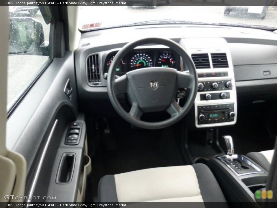 Dark Slate Gray/Light Graystone Interior Dashboard for the 2009 Dodge Journey SXT AWD #74602481