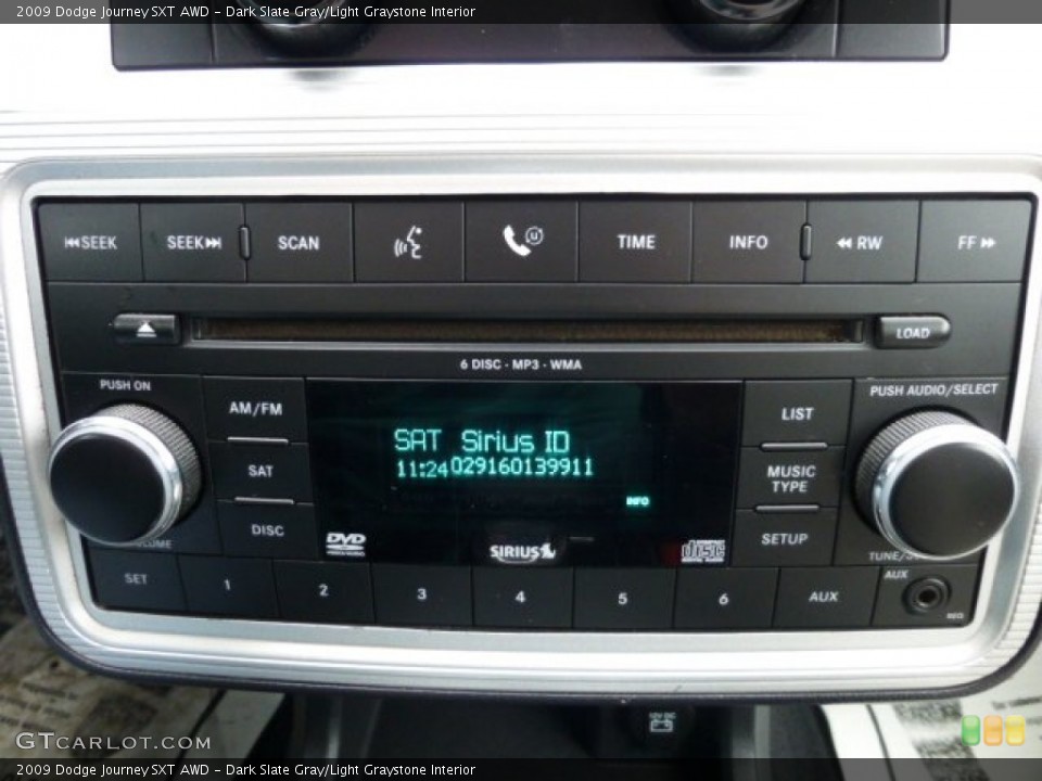 Dark Slate Gray/Light Graystone Interior Audio System for the 2009 Dodge Journey SXT AWD #74602548