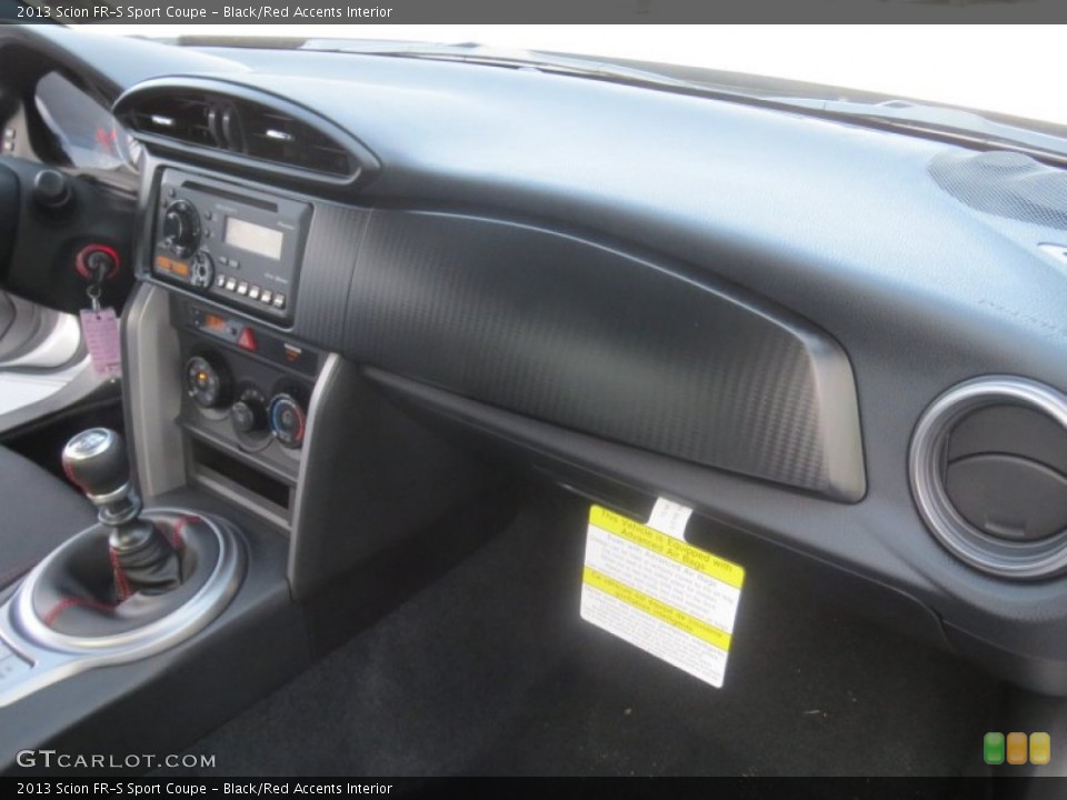 Black/Red Accents Interior Dashboard for the 2013 Scion FR-S Sport Coupe #74603060