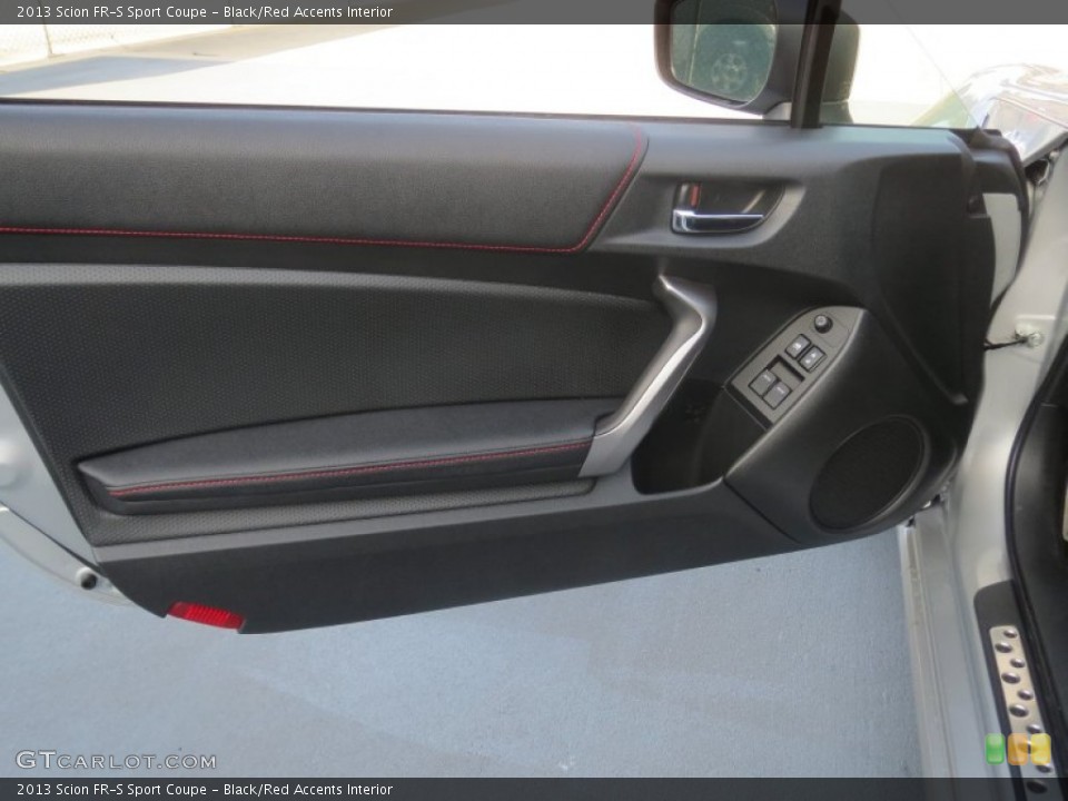 Black/Red Accents Interior Door Panel for the 2013 Scion FR-S Sport Coupe #74603078