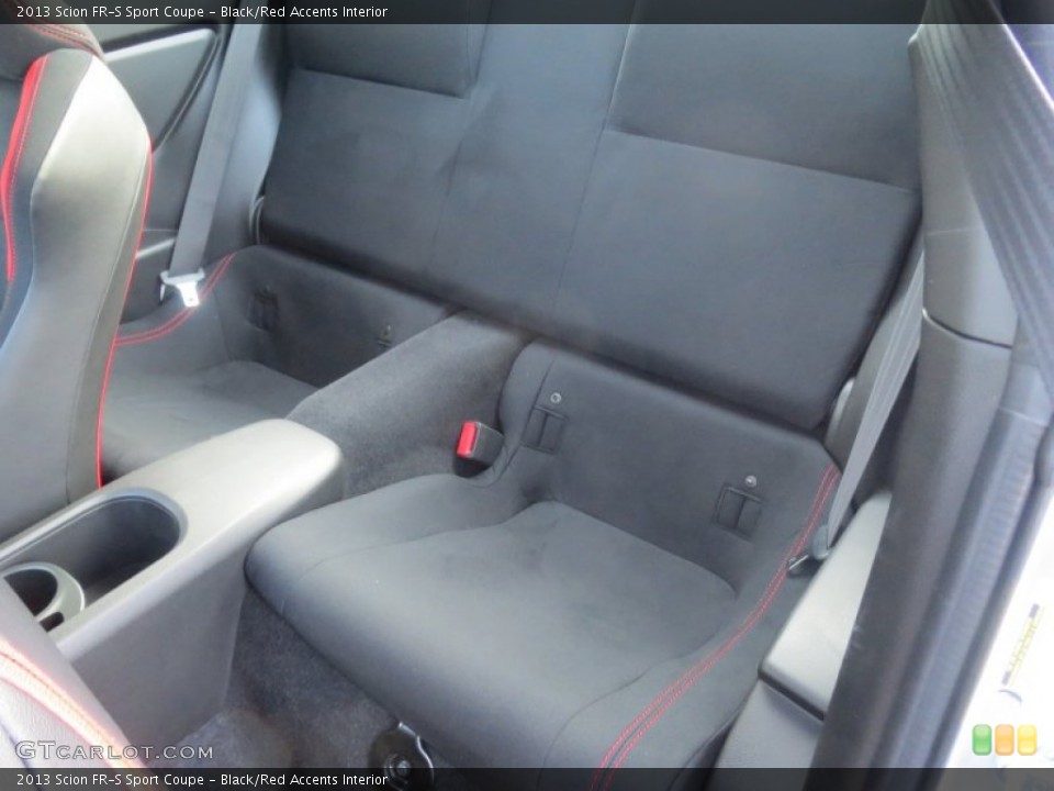 Black/Red Accents Interior Rear Seat for the 2013 Scion FR-S Sport Coupe #74603152