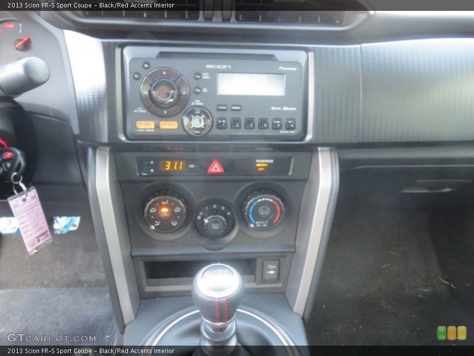 Black/Red Accents Interior Controls for the 2013 Scion FR-S Sport Coupe #74603171