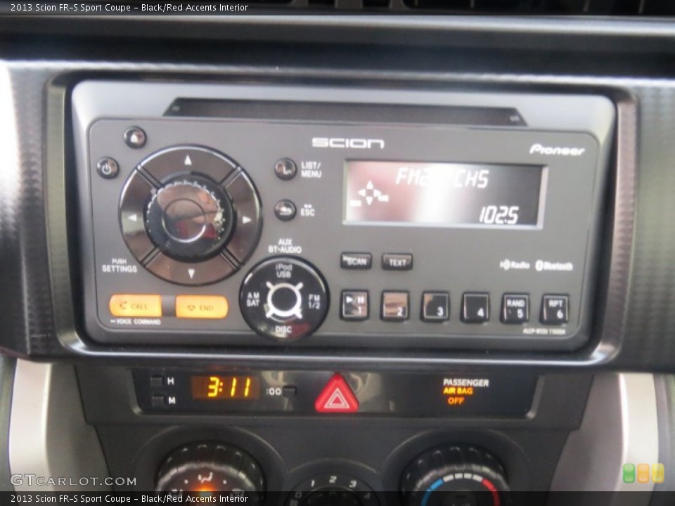Black/Red Accents Interior Audio System for the 2013 Scion FR-S Sport Coupe #74603189