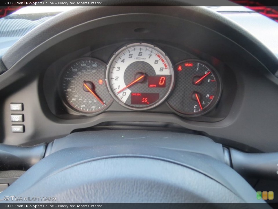 Black/Red Accents Interior Gauges for the 2013 Scion FR-S Sport Coupe #74603280