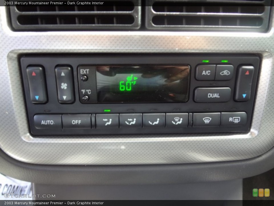 Dark Graphite Interior Controls for the 2003 Mercury Mountaineer Premier #74609460