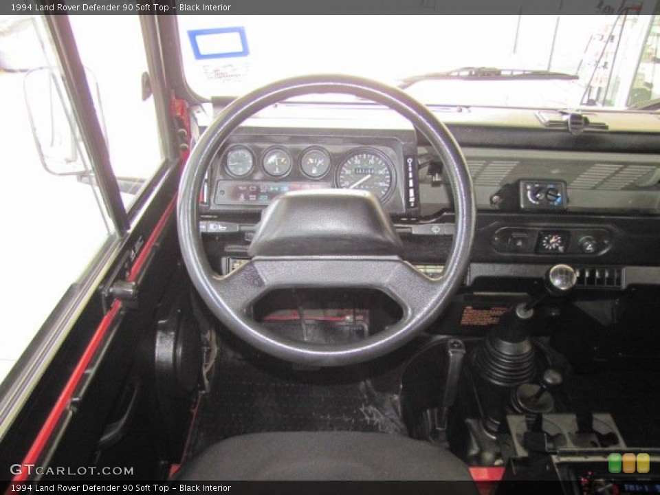 Black Interior Dashboard for the 1994 Land Rover Defender 90 Soft Top #74612933