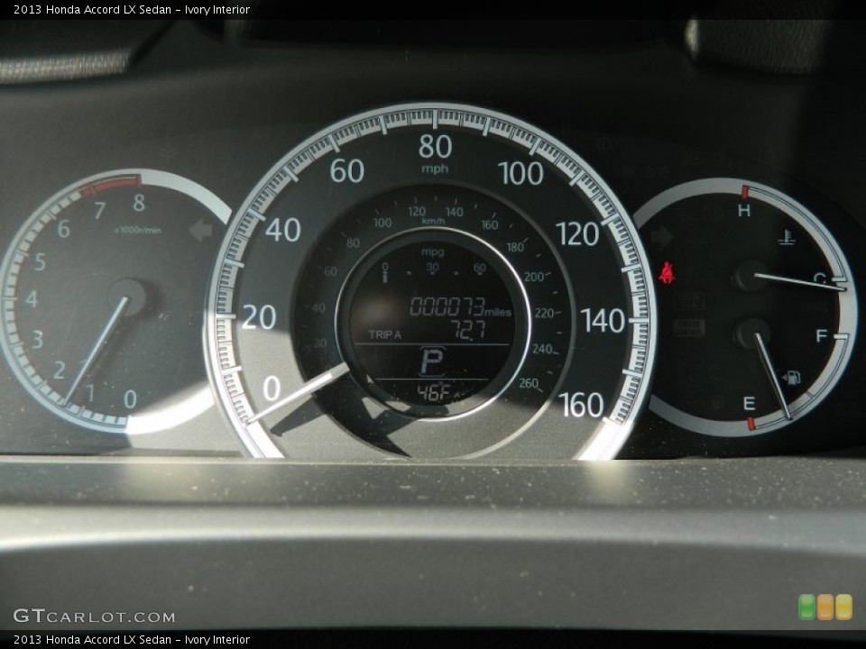 Ivory Interior Gauges for the 2013 Honda Accord LX Sedan #74613285