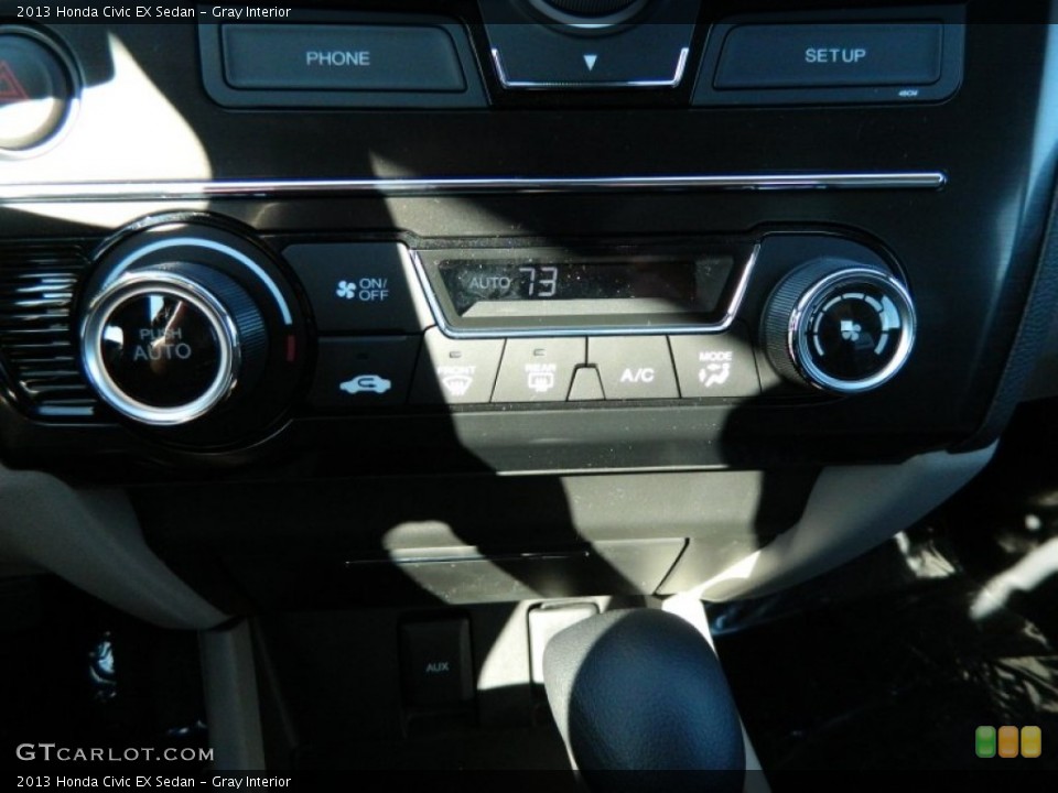 Gray Interior Controls for the 2013 Honda Civic EX Sedan #74613665