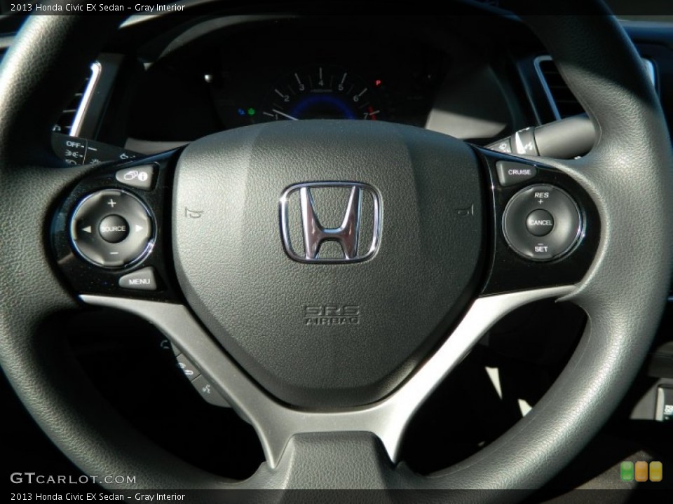 Gray Interior Controls for the 2013 Honda Civic EX Sedan #74613711