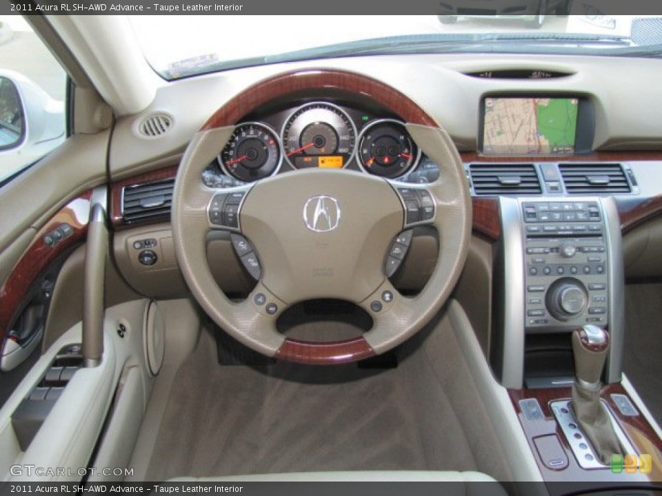 Taupe Leather Interior Dashboard for the 2011 Acura RL SH-AWD Advance #74613842