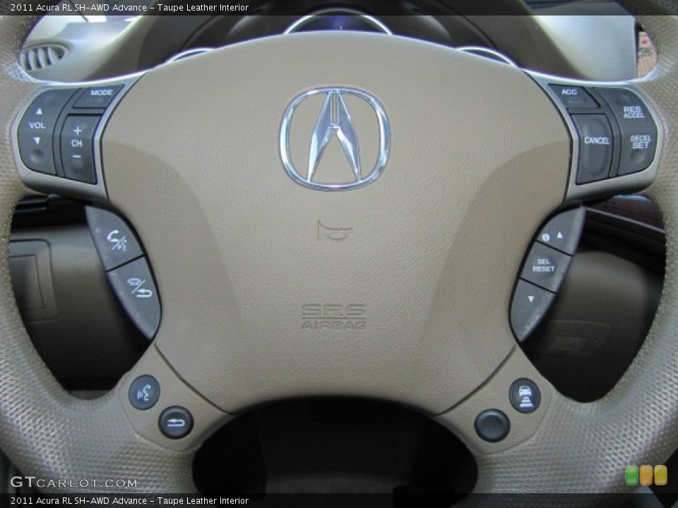 Taupe Leather Interior Controls for the 2011 Acura RL SH-AWD Advance #74613959