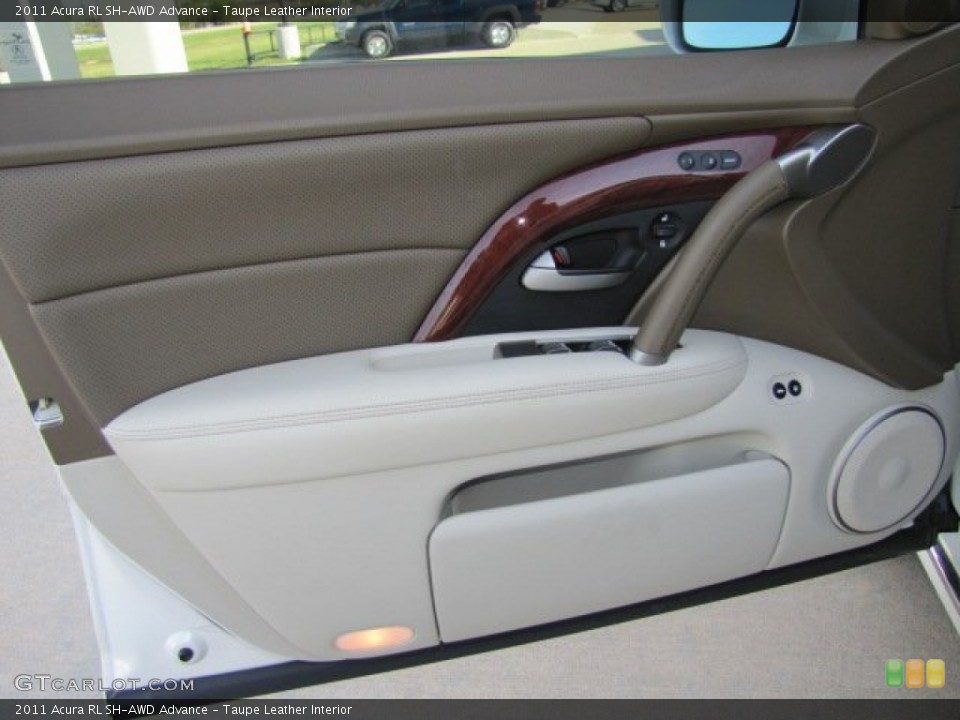 Taupe Leather Interior Door Panel for the 2011 Acura RL SH-AWD Advance #74614238