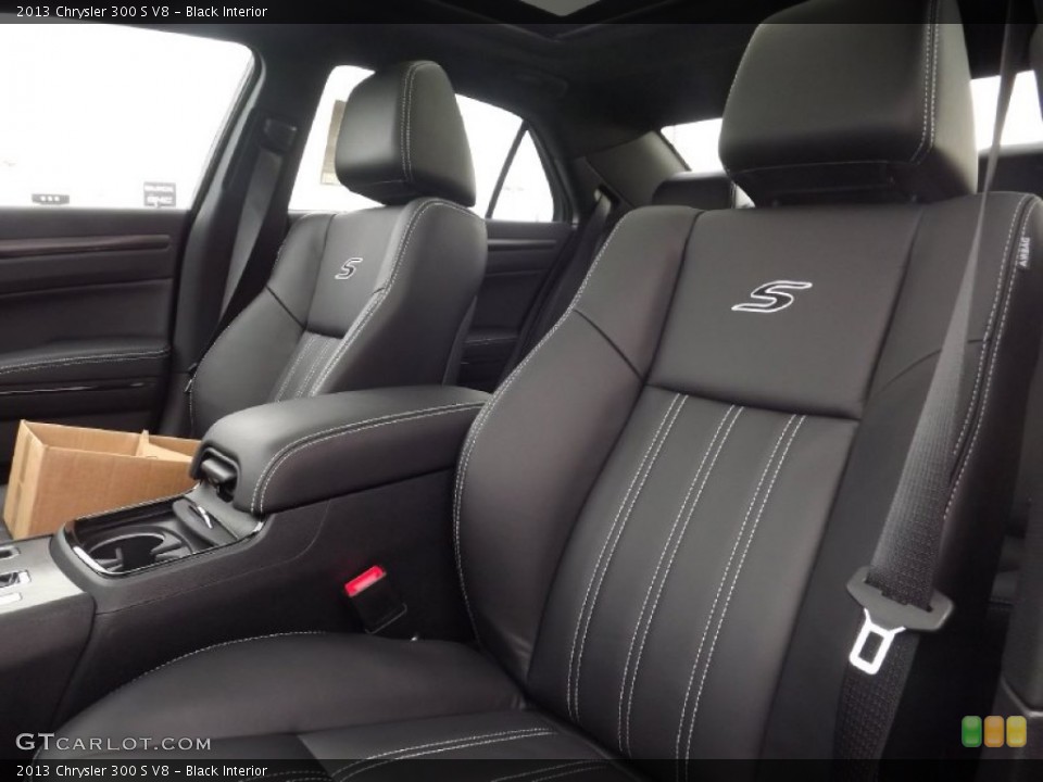 Black Interior Front Seat for the 2013 Chrysler 300 S V8 #74614817