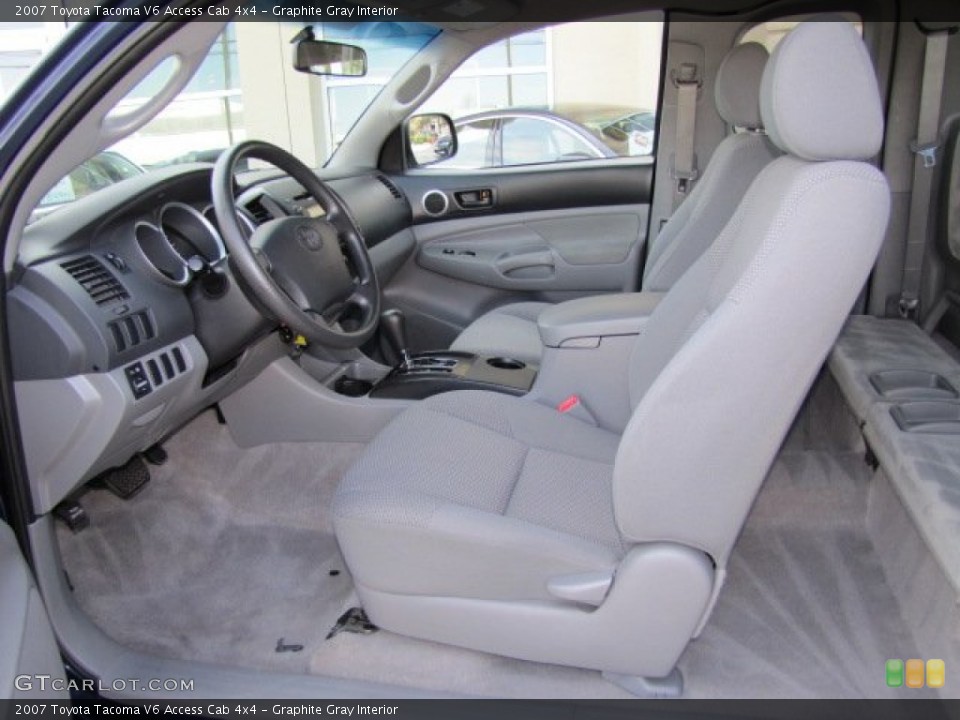 Graphite Gray Interior Photo for the 2007 Toyota Tacoma V6 Access Cab 4x4 #74616284