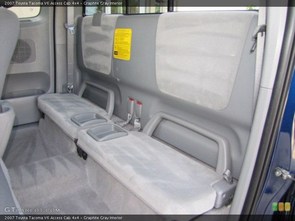Graphite Gray Interior Rear Seat for the 2007 Toyota Tacoma V6 Access Cab 4x4 #74616313
