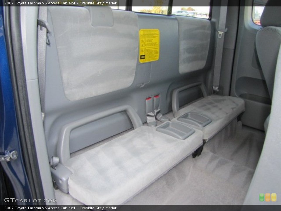 Graphite Gray Interior Rear Seat for the 2007 Toyota Tacoma V6 Access Cab 4x4 #74616449