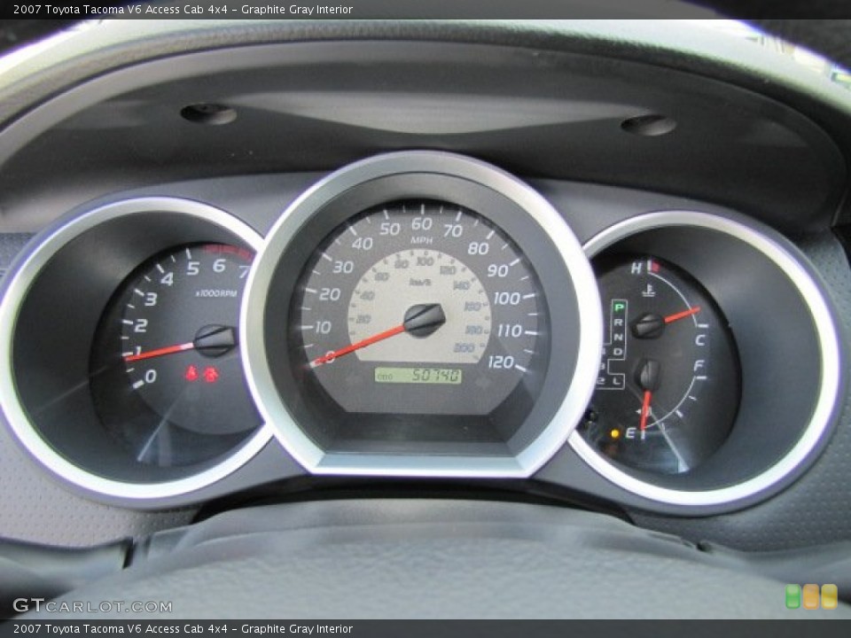 Graphite Gray Interior Gauges for the 2007 Toyota Tacoma V6 Access Cab 4x4 #74616550