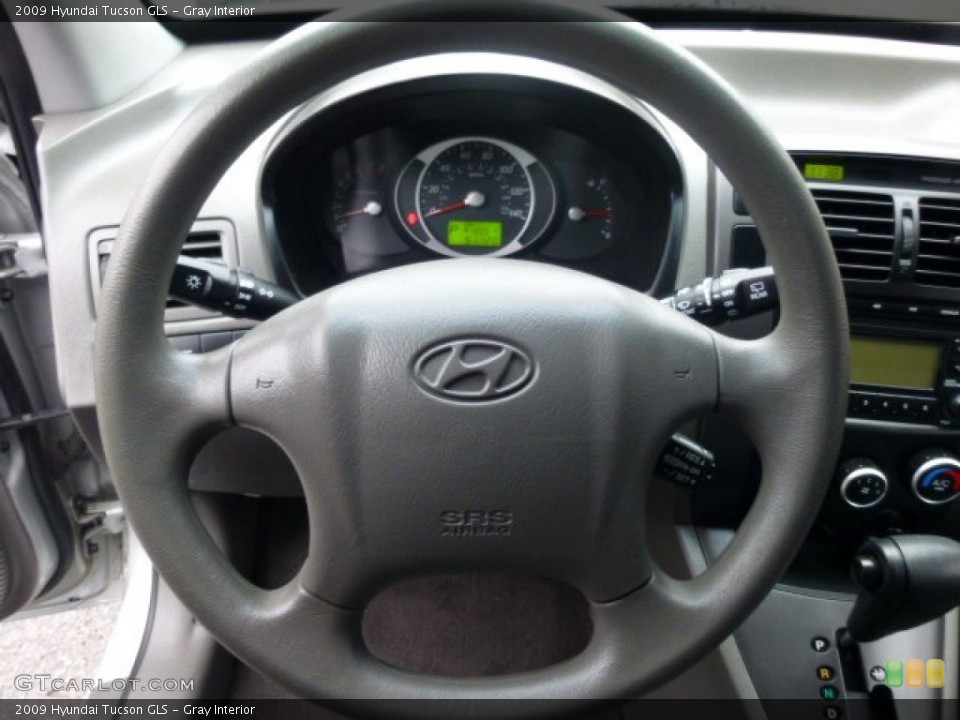 Gray Interior Steering Wheel for the 2009 Hyundai Tucson GLS #74618384