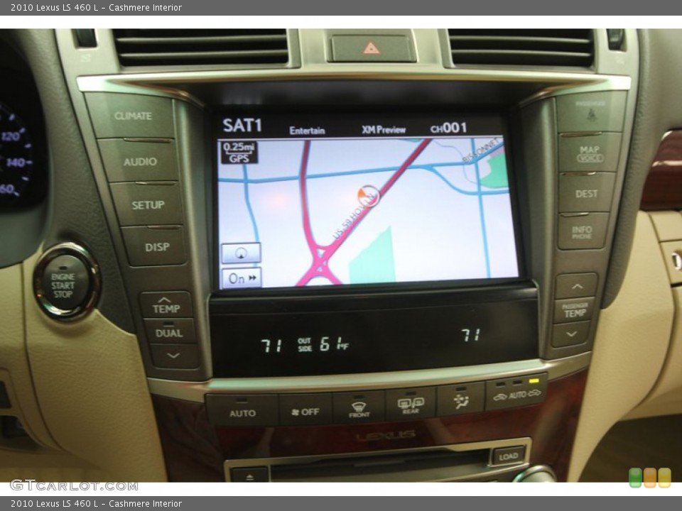 Cashmere Interior Navigation for the 2010 Lexus LS 460 L #74623415