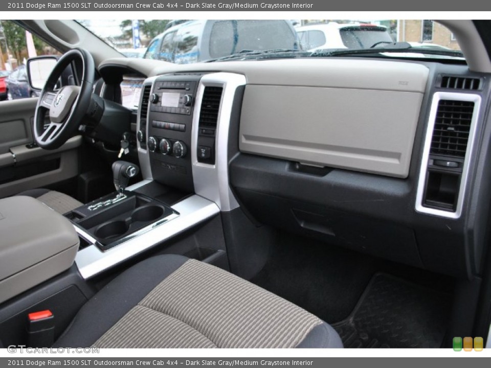 Dark Slate Gray/Medium Graystone Interior Dashboard for the 2011 Dodge Ram 1500 SLT Outdoorsman Crew Cab 4x4 #74625867
