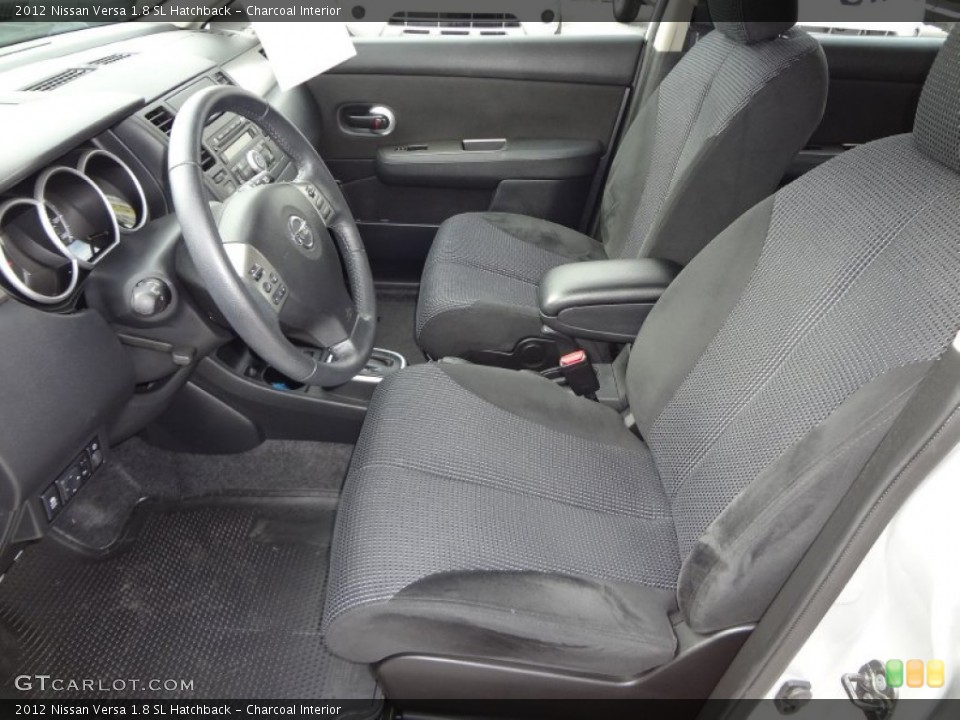 Charcoal Interior Front Seat for the 2012 Nissan Versa 1.8 SL Hatchback #74626867